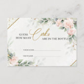 Blush rozen raden hoeveel kurken er in de fles zit informatiekaartje (Voorkant)