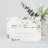 Blush rozen raden hoeveel kurken er in de fles zit informatiekaartje (Staand voorkant)