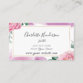 Blush Rozen Visitekaartje (Achterkant)