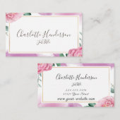 Blush Rozen Visitekaartje (Voorkant / Achterkant)