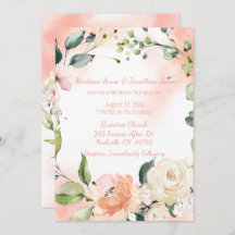 Blush Rozen Waterverf Elegant Script Weddenschap