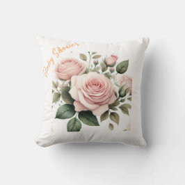 Blush Rozen Waterverf Sierkussen