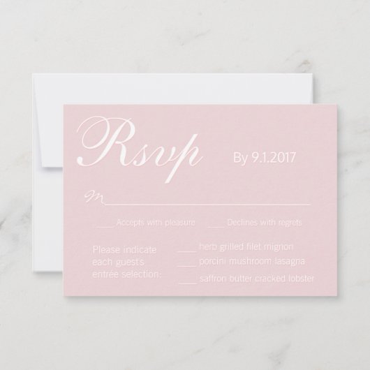 Blush RSVP (Achterkant)