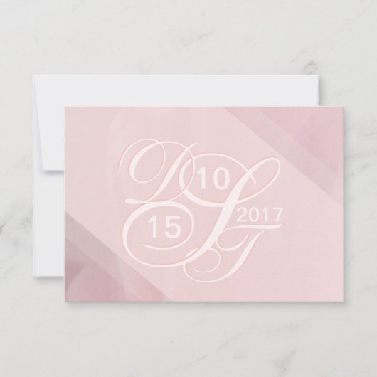 Blush RSVP Kaartje (Voorkant)