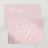 Blush RSVP Kaartje (Voorkant / Achterkant)