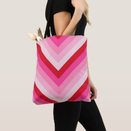 Blush Rush Chevron Tote Bag