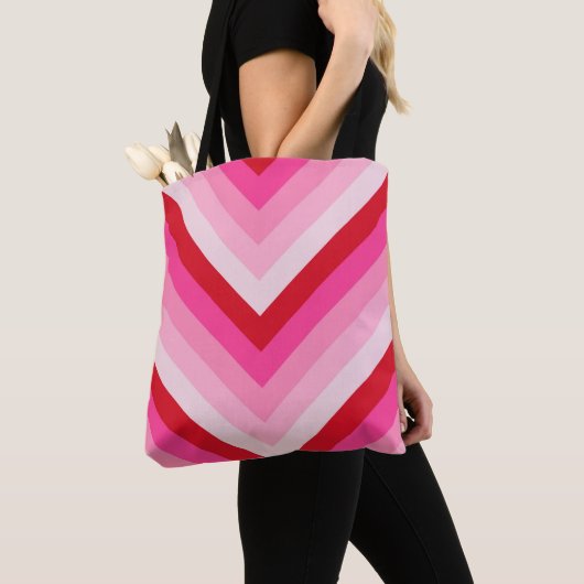 Blush Rush Chevron Tote Bag (Dichtbij)