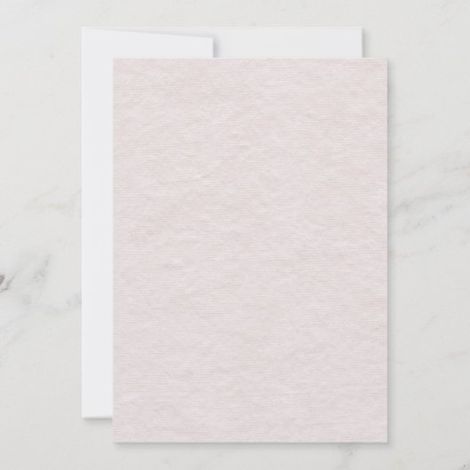 Blush Rustic Calligraphy Wedding Kaart (Achterkant)