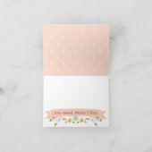 BLUSH RUSTIC FLORAL BOHO BABY SHOWER BEDANKT (Binnen)