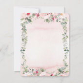 Blush Rustic Garden Wedding Details Kaart (Achterkant)