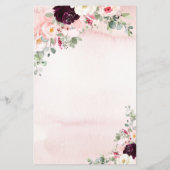 Blush Rustic Garden Wedding Menu (Achterkant)