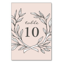 Blush rustieke krans bruiloft receptie tafel numme