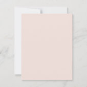 Blush rustieke Monogram krans bruiloft RSVP antwoo Kaartje (Achterkant)