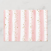 Blush Safari Oerwoud Baby Girl Shower Diaper Raffl Informatiekaartje (Achterkant)