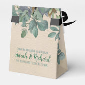 Blush Sage Floral Wedding Bedankdoosjes (Achterkant)