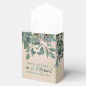 Blush Sage Floral Wedding Bedankdoosjes (Geopend)
