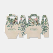 Blush Sage Floral Wedding Bedankdoosjes (Uitgevouwen)