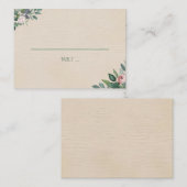 Blush Sage Floral Wedding Plaatskaartje (Voorkant / Achterkant)