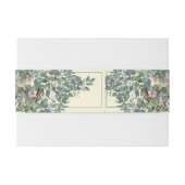 Blush Sage Floral Wedding Uitnodigingen Wikkel (Achterkant Voorbeeld)