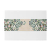 Blush Sage Floral Wedding Uitnodigingen Wikkel (Achterkant Voorbeeld)