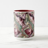 Blush Sage Marmeren Mok Luxe Abstracte Koffiebeker (Midden)
