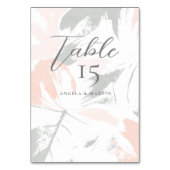 Blush Sage Modern Table Number Table Kaart (Voorkant)