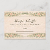 Blush Sage Rose Arch Diapper Raffle Informatiekaartje (Voorkant)