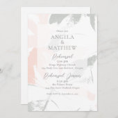 Blush Sage Waterverf Abstract Kaart (Voorkant / Achterkant)