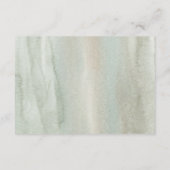Blush & Sage Waterverf Geometrische bruiloft Detai Informatiekaartje (Achterkant)