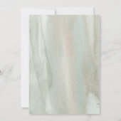 Blush & Sage Waterverf Gouden Geometrische Afstude Kaart (Achterkant)