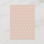Blush Sailor Nautical Advice for Mum Baby shower Informatiekaartje (Achterkant)
