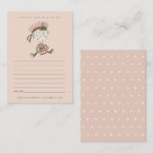 Blush Sailor Nautical Advice for Mum Baby shower Informatiekaartje (Voorkant / Achterkant)