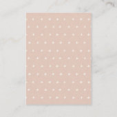 Blush Sailor Nautical Diaper Baby shower Raffle Informatiekaartje (Achterkant)