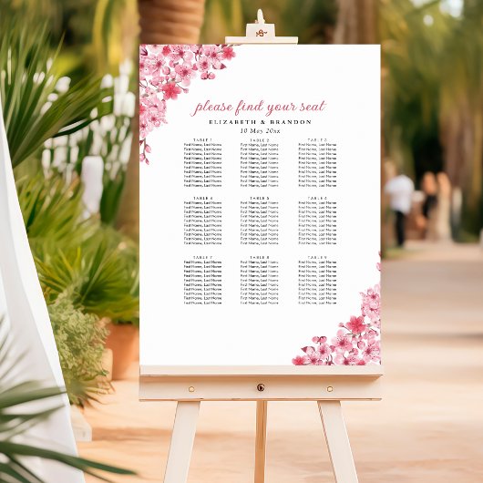 Blush Sakura Wedding – Spring Floral  Poster