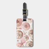 Blush Sand Dollars Star Fish Bagagelabel (Voorkant verticaal)