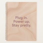 Blush & Sand Plug In Kunstmatige Intelligentie Planner (Voorkant)