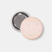 Blush Save the Date Magnet (Voorkant / Achterkant)