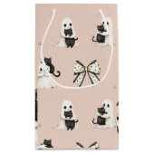 Blush Schattigee geesten en katten op Halloween Gi Klein Cadeauzakje (Achterkant)