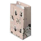 Blush Schattigee geesten en katten op Halloween Gi Klein Cadeauzakje (Voorkant Gekanteld)