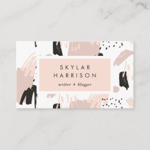 Blush Scribble   Trendy en Chic Visitekaartje