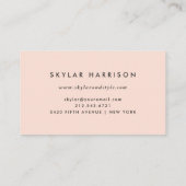 Blush Scribble | Trendy en Chic Visitekaartje (Achterkant)