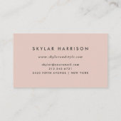 Blush Scribble | Trendy en Chic Visitekaartje (Achterkant)