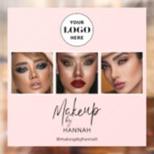 Blush Script Logo Foto Make-up Studio Raamsticker (Vel 2)