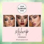 Blush Script Logo Foto Make-upstudio Raamsticker (Vel 3)