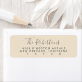 Blush Script Name Return Address Labels (Insitu)