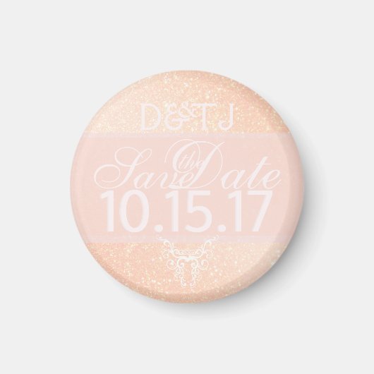Blush Shimmer Bewaar de datummagneet Magneet (Voorkant)