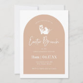 Blush Silhouette Arch Easter Brunch Kaart (Voorkant)