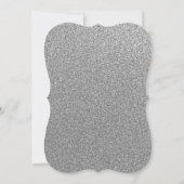 Blush Silver Floral Confetti Baby shower Uitnodige Kaart (Achterkant)