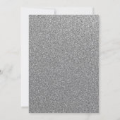 Blush Silver Winter Wonderland Sweet 16th Birthday Kaart (Achterkant)