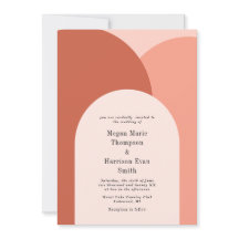 Blush Simply Arches Wedding Invitation